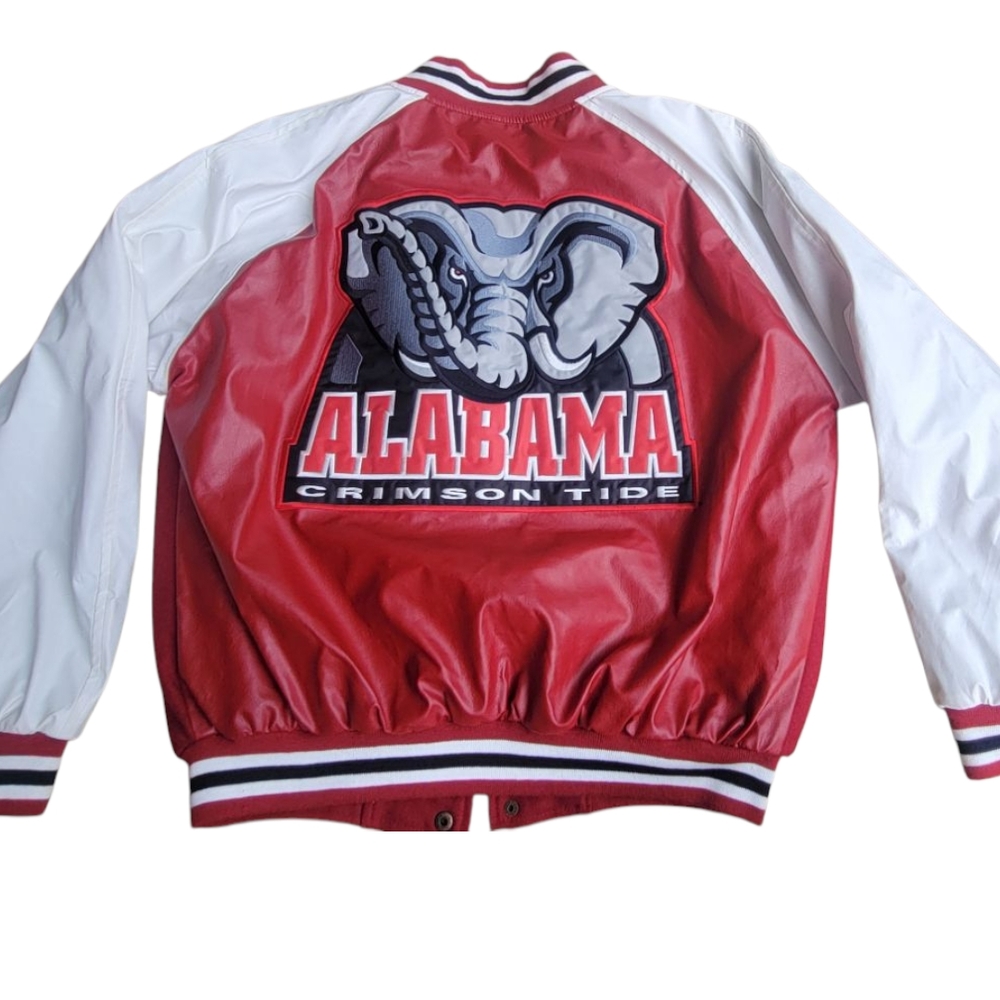 Alabama Crimson Tide Bama Coat Vintage Steve And Barrys Jacket Rare Find! Sz Med